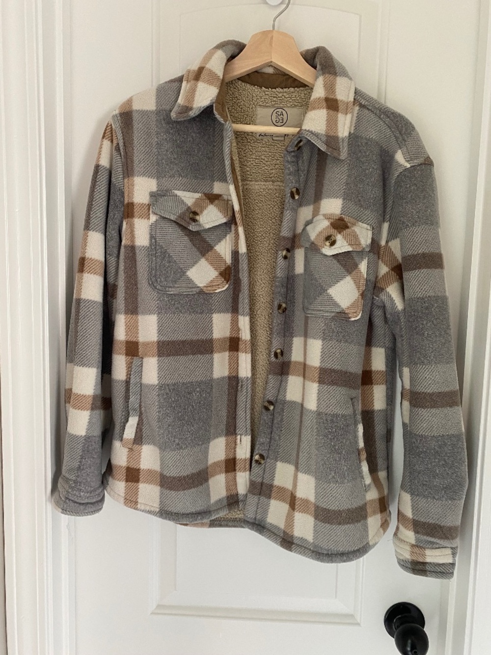 Sage Sherpa Lined Flannel